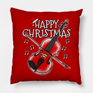 Christmas Violin Violinist String Teacher Xmas 2022 Pillow