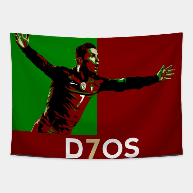 Cristiano Ronaldo Portugal Tapestry by Monkyman91