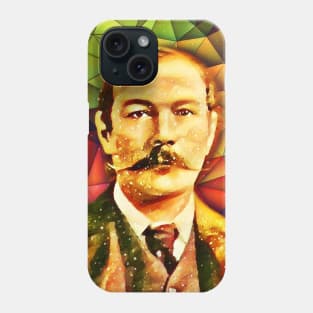 Arthur Conan Doyle Snow Portrait | Arthur Conan Doyle Artwork 9 Phone Case