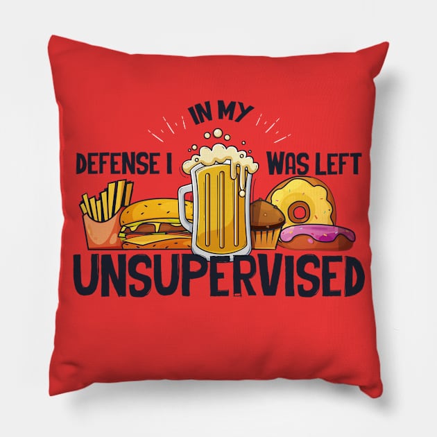 In my defense Pillow by HarlinDesign