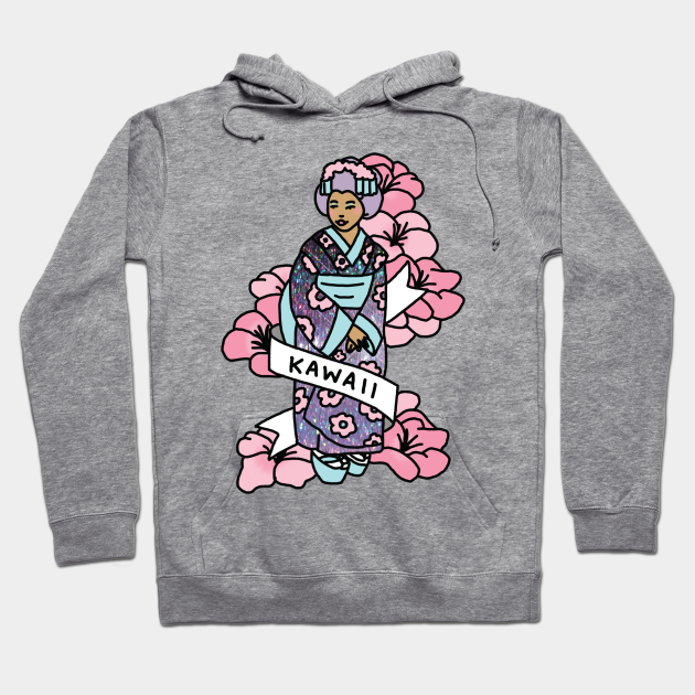 kawaii pink hoodie