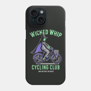 Funny Witch on Bicycle // Wicked Whip Cycling Club Phone Case