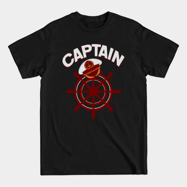 Discover Sailor Captain With Ship Wheel Sailing - Sailor Captain - T-Shirt