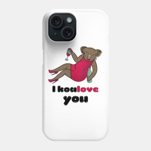 I koalove you - a funny cute koala Phone Case