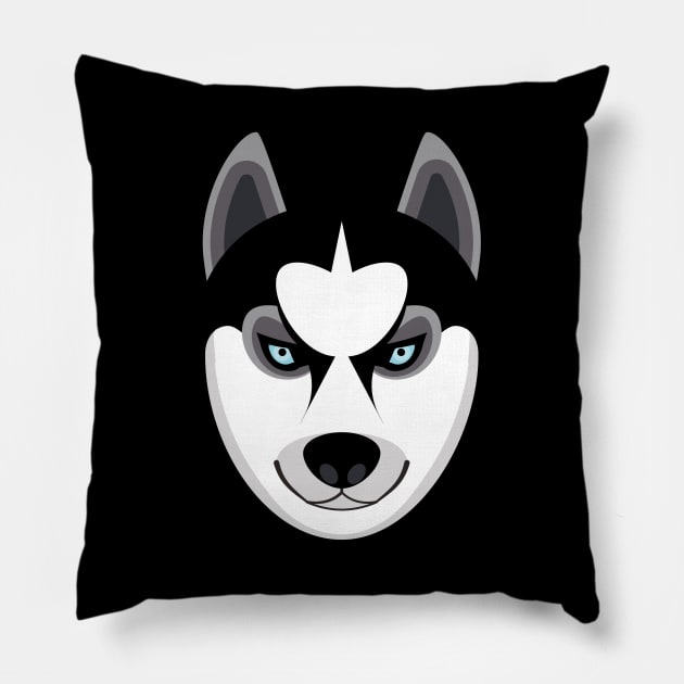 Husky Pillow by olganikich