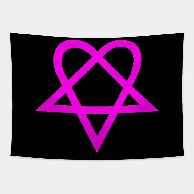 Bam Margera Heartagram HIM Tapestry by The_Shape