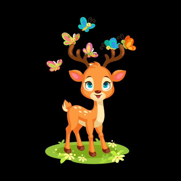 Cute Deer by King Tiger