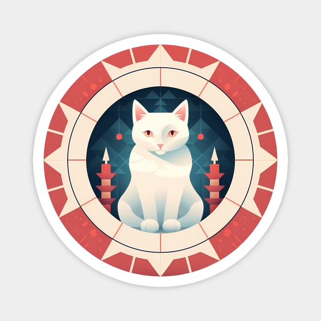 Turkish Van Cat Xmas Ornament, Love Cats Magnet by logiamerch