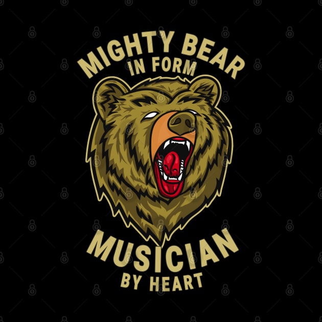 Musician Mighty Bear Design Quote by jeric020290