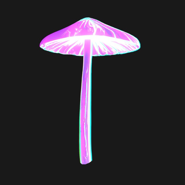 Illuminating Neon Mushroom by EggheadK8