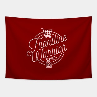 Frontline Warrior (essential grocery worker) Tapestry