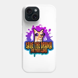 Save The Drama For Your Llama Tan Phone Case