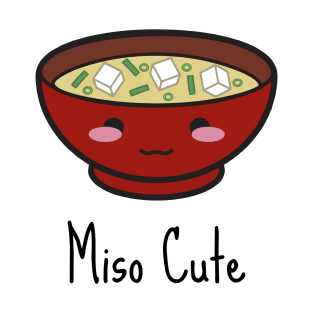 miso cute black T-Shirt