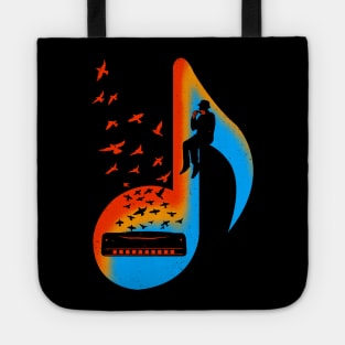 Music Harmonica Player Tote