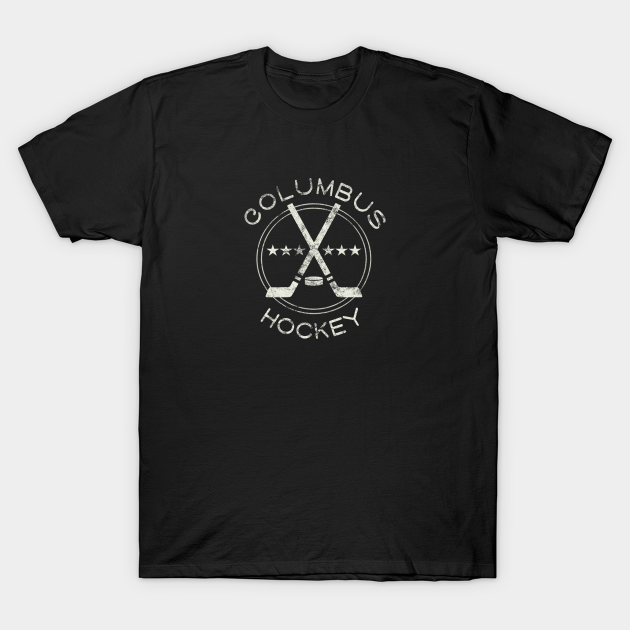 Discover Columbus Hockey Vintage Logo - Columbus Hockey - T-Shirt