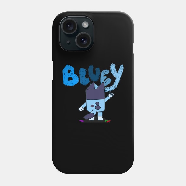 Bluey is drawing Phone Case by KadyBeam