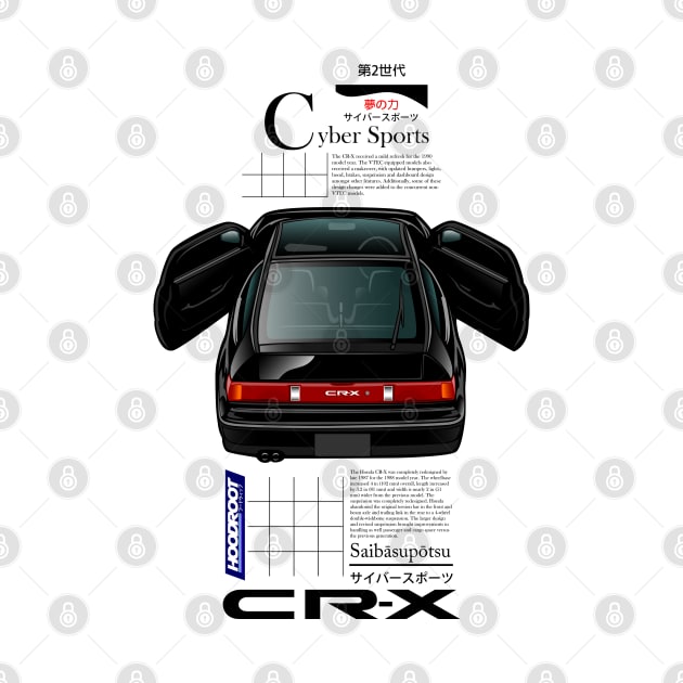 CRX CIVIC JDM ARTWORK by hoodroot