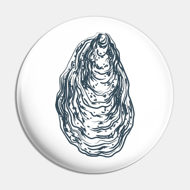 blue oyster Pin by hellojodes
