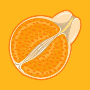 Sumo Orange Slice Graphic Fresh and Zesty Citrus Vibes for Summer T-Shirt