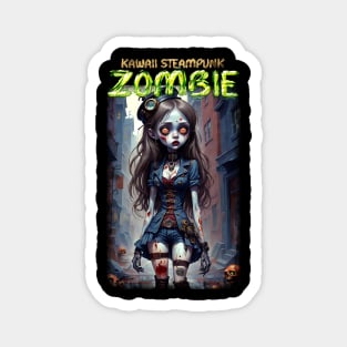 Kawaii Steampunk Zombie 08 Magnet