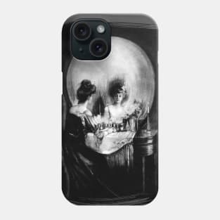 All is Vanity - Skull Optical Illusion Phone Case