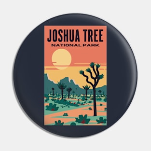 A Vintage Travel Art of the Joshua Tree National Park - California - US Pin