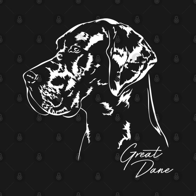 Proud Great Dane dog portrait by wilsigns