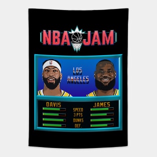 NBA JAM - Lakers Basketball Tapestry