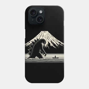 Godzilla's Retro Rampage: Vintage T-Shirt and More! Phone Case
