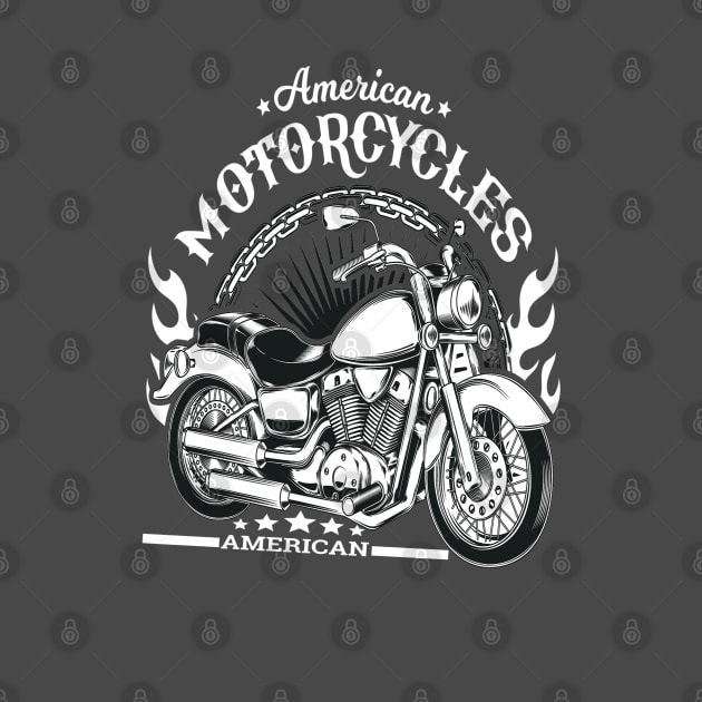 American Motorcycle Biker Style by JeffDesign