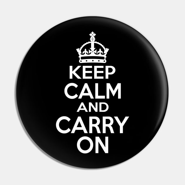 Keep Calm And Carry On Pin by Suedm Sidi