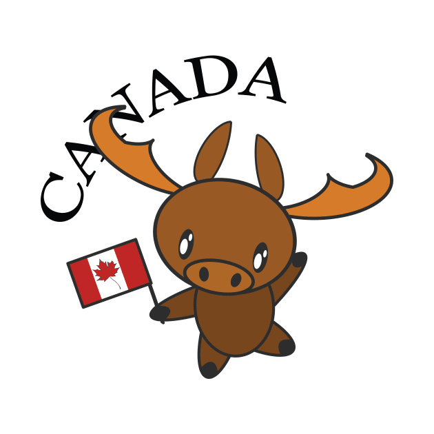 Dancing Canadian Moose by Ryphna