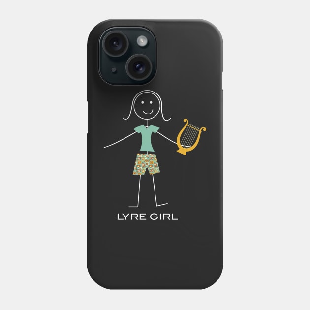 Funny Womens Lyre Harp Phone Case by whyitsme