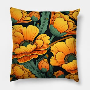 California Poppies Pillow