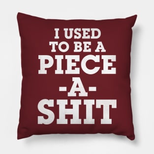 I Used To Be a Piece -A- Shit Pillow