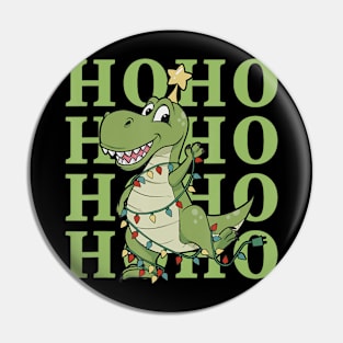 T-Rex Dinosaur Christmas Laughing Sarcasm Humor Laugh Pin