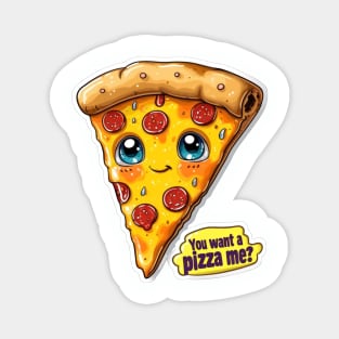 Cartoon Pizza Magnet