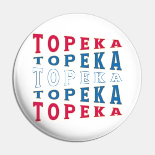 TEXT ART USA TOPEKA Pin