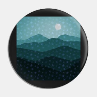 Green Mountain Starry Majesty Abstract Pin