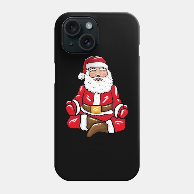 Santa Meditating Phone Case by LetsBeginDesigns