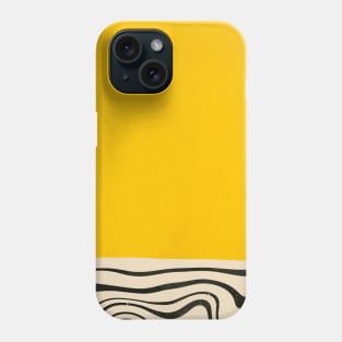 Wavy Lines - Minimalist Abstract Mid-Century Modern Phone Case