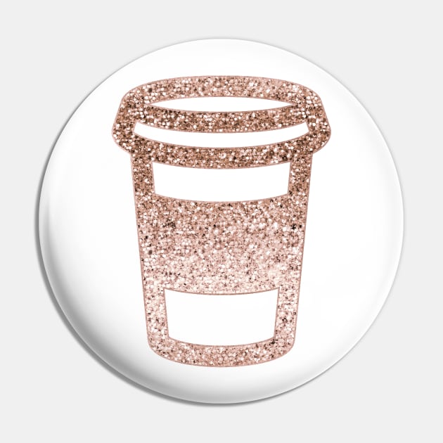 Sparkling rose gold coffee cup Pin by RoseAesthetic