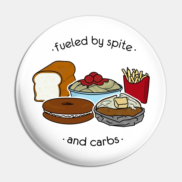 Fueled by Carbs Pin by DesignsMikki