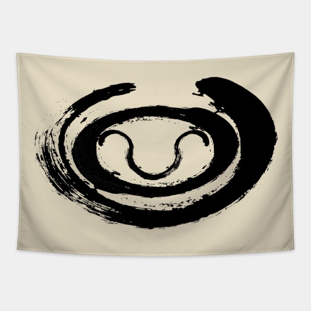 Lord Apophis Symbol Paint Stroke Tapestry by shellysom91