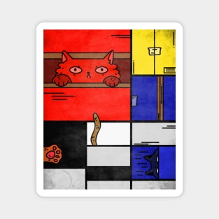 Piet Mondrian Art Magnet