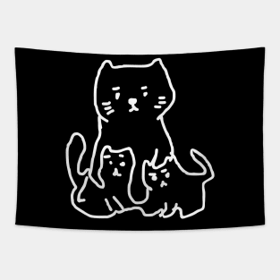 Doodle cat mom Tapestry