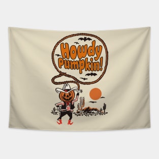 Giddy up, goblins! Pumpkin's in town! Tapestry