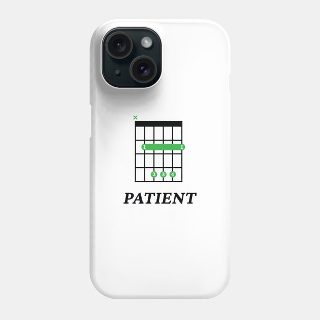 B Patient B Guitar Chord Tab Light Theme Phone Case by nightsworthy