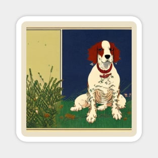 Welsh Springer Spaniel Dog in Nature Magnet