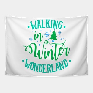 Walking in a Winter Wonderland Tapestry